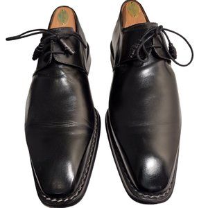 Mezlan Men's Leather Visconti, Black, 9 Medium, Lace up, Gently worn